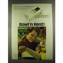 1972 Kent Cigarettes Ad - Bowl'n Kent
