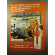 1975 Viceroy Cigarettes Ad - She Covers The Fastest Men