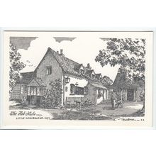 The Hobnails Inn Pub Little Washbourne Postcard Gloucestershire
