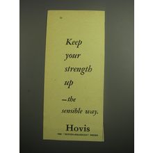 1948 Hovis Bread Ad - Keep your strength up - the sensible way