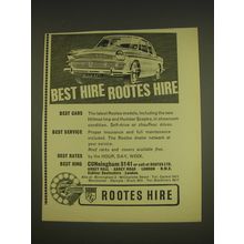 1963 Rootes Hire Ad - Best Hire Rootes Hire