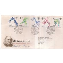DINOSAURS. 1991 official UK FDC. first day cover Plymouth postmark.. =