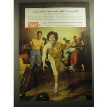 1959 Rheingold Extra Dry Lager Beer Ad - and follow through with Rheingold!