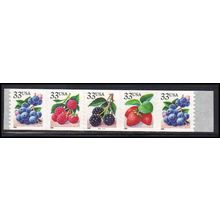 3302-3305 33c Fruit Berries Very Fine MNH PNC B2221/5 PA2131