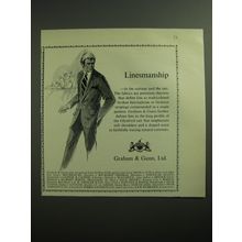 1970 Graham & Gunn Glynford Suit Advertisement - Linesmanship