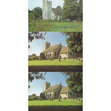 Longparish Church Hampshire 3x Greeting Card & Postcard s