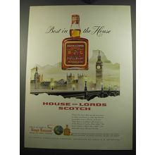 1955 House of Lords Scotch Ad - Best in the house