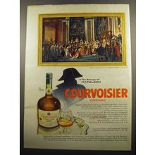1955 Courvoisier Cognac Ad - The brandy of Napoleon