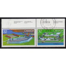KANADA CANADA [1983] MiNr 0877+78 ( O/used ) Bauwerke Zdr