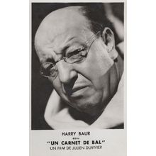 Harry Baur French Film Actor Un Carnet De Bal Photo Postcard