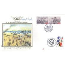 Edward Gueritz D-Day Terence Cuneo Painting WW2 Hand Signed FDC