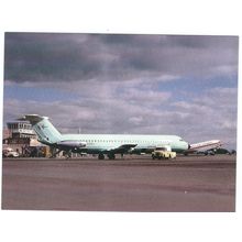 BAC 1-11 AIRCRAFT COURT LINE AT BRISTOL AIRPORT CARD NO W 88
