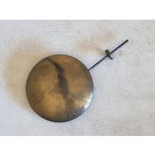 Antique Brass Clock Pendulum | Vintage Timepiece Part | Horological Collectible