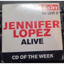 Jennifer Lopez Alive CD Promo The Sun Newspaper 2 Track Sampler CD Of The Week