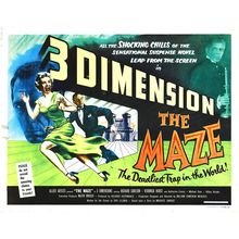 Maze 1953 03 Poster Canvas Movie Film Print A0 A1 A2 A3 A4 A5 A6 Art Wall Decora