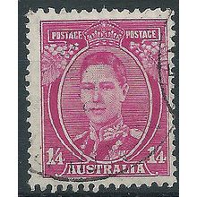 Australia 1938 SG175 1/- 4d Pale Magenta Fine Used . ..