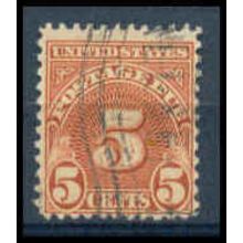 Used J83 5c Postage Due Average Plus WA1384
