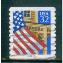 Used 2913 32c U.S. Flag Over Porch Fine CNS 33333 W0841