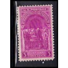 854 3c Washington Inauguration Just Clears MNH O6040