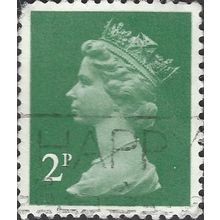 GB, QE II, Machin, dark green 1984, 2p, #2