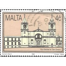 MALTA, St. John's Co-Cathedral, light brown 1992, 4c