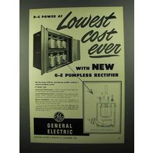 1950 General Electric Pumpless Rectifier Ad