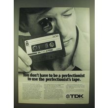 1979 TDK SA Cassette Tapes Ad - Perfectionist's Tape