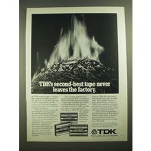 1979 TDK D, AD and SA Cassette Tapes Ad - Never Leaves Factory