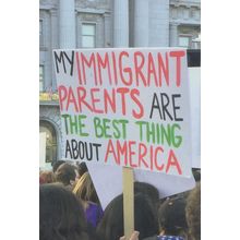 Racial Harmony Pro Immigration Equality March Rally Postcard
