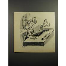 1954 Cartoon by Syd Hoff - Geo. B. Burke's