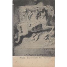 Genova La Morte Vince Horse Mythology Italian Statue Postcard