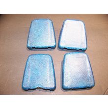 1970 DODGE DART PLYMOUTH DUSTER BLUE SEATBELT CLIPS OEM (4) VALIANT