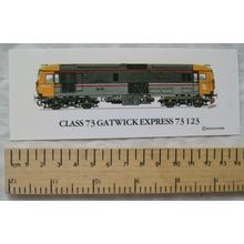 Spotters Bookmark - Class 73 Gatwick Express 73123