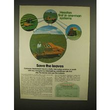 1973 Hesston PT-7 and PT-10 Windrowers Ad
