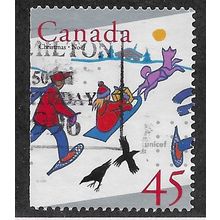 CAN 1996 45c 'CHRISTMAS' (BKLT) FINE USED (EBID71-386)