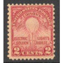 655 2c Edison's First Lamp Average Plus MNH Q0712