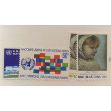 United Nations (New York) Stamps Scott #222 To 225, Mint Never Hinged