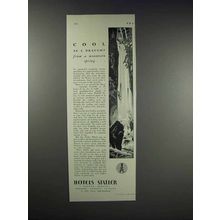 1931 Hotels Statler Ad - Cool as a Draught