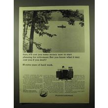 1966 Prudential Insurance Ad - Planning for Retirement