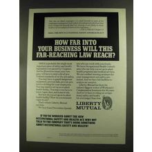 1972 Liberty Mutual Ad - How Far Into Your Business