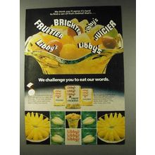 1978 Libby's Fruit Ad - Eat Our Words