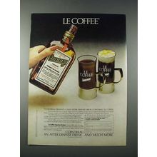 1980 Cointreau Liqueur Ad - Le Coffee