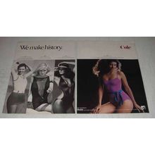 1980 Cole High Tech Check Swimsuit Ad - Make History