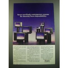 1982 Sears Televisions Ad - Seven Startingly Contemporary Reasons