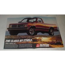 1989 Dodge Dakota 4x2 Pickup Truck Ad - The class by itself