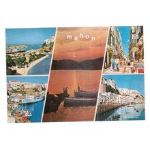 multiview, MAHON, MENORCA, SPAIN used postcard =