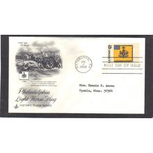 FDC Art Craft 1353 6c Philadelphia Light Horse (Cachet-Typed/A) CV39412