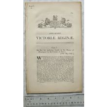 1841 Act of Parliament: inclosure Chaikey, Manor of Waningore, Sussex