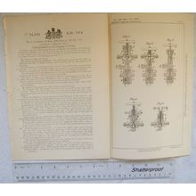 1891 Patent No. 14,801 improvements valves, Adolf Ludwig Heinrich Knoop, Minden