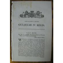 1834 Act of Parliament: expenditure of County Rates